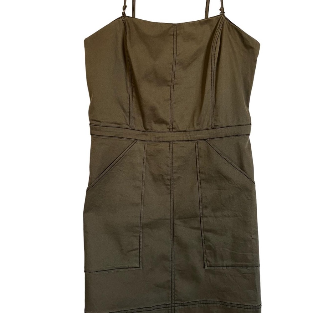 Urban Outfitters olive green a-line dress